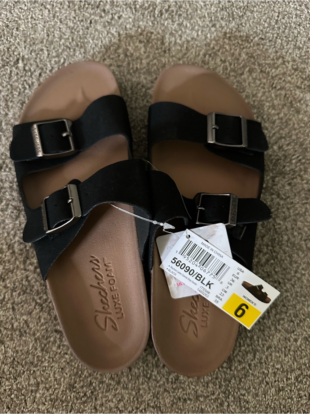 Skechers Luxe Foam Granola Strap Sandal NWT - Picture 5 of 5